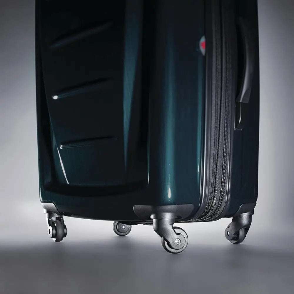 Medium 24-Inch Teal Expandable Hardside Spinner Luggage