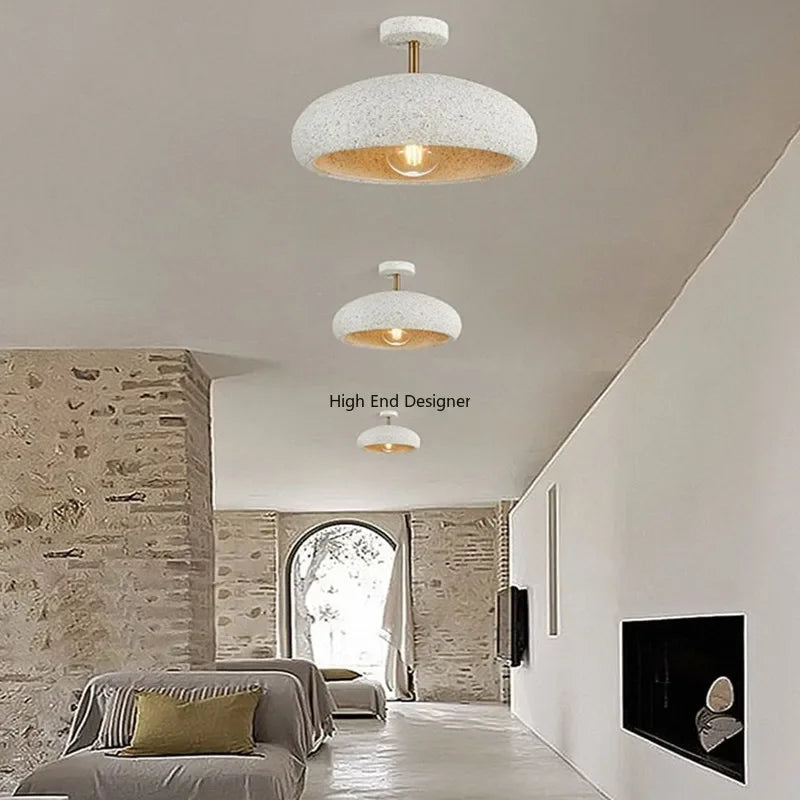 LED Ceiling Pendant Light for Dining Bedroom Wabi Sabi Chandeliers Kitchen Living  Room Cloakroom E27 Home Decoration Lamp