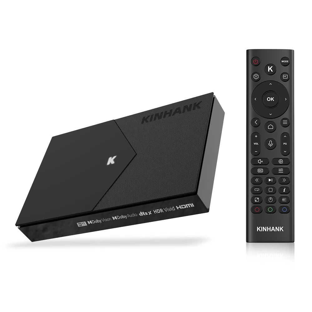 KINHANK K9 Android Smart TV Box Wifi6 8K Amlogic S928X-K ISO BDMV 4GB 64GB Dolby Vision Atmos HDR10+