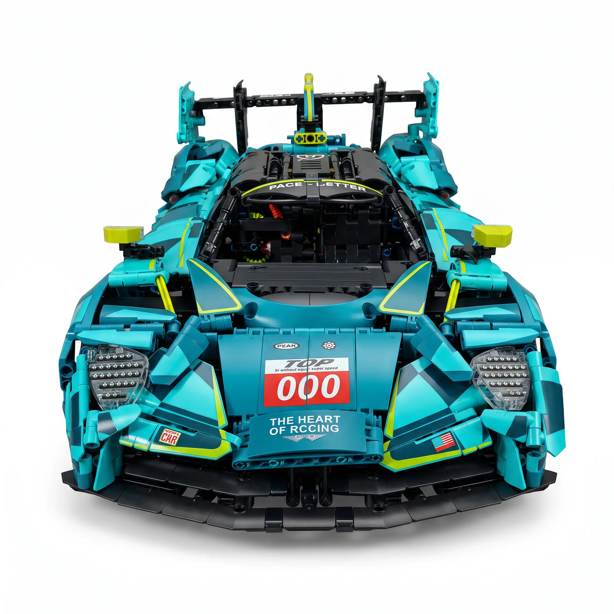 MOC 1:8 2025 Le Mans 24h Aston Martin Valkyrie THOR Team Building Blocks 3069PCS