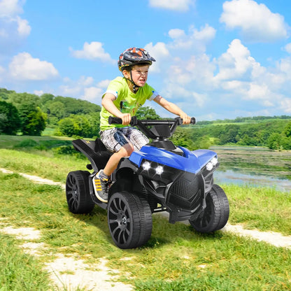 Kids Ride On ATV Electric Off-Road Quad Car 6V Battery Powered W/Music, Light
