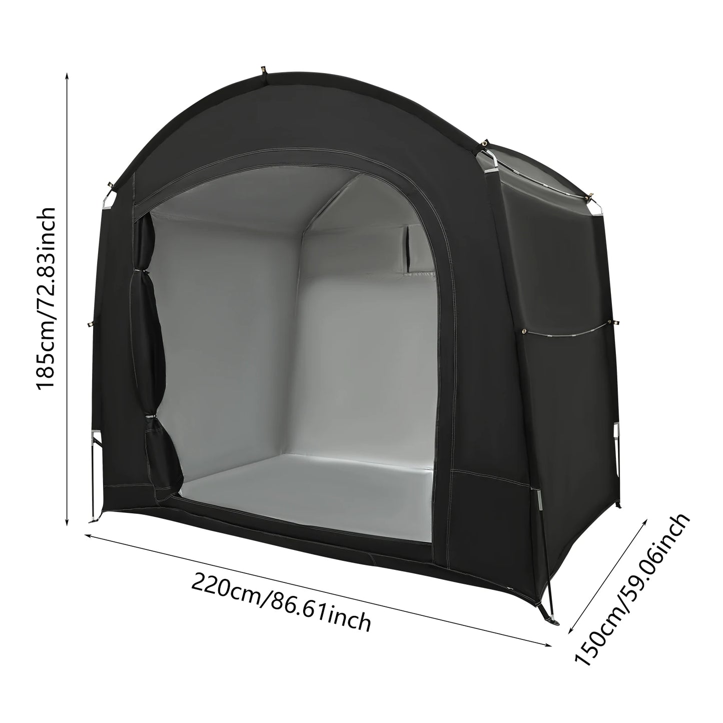 Bike Storage Tent, Travel Bike Storage Tent for 1-4 Bikes ,220x150x185cm Bike Storage Tent, Outdoor Bike Tent
