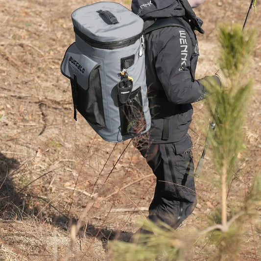 Gear Fish Cooler Backpack 32Qt Waterproof Fishing Backpack Cooler Portable Fish Bag, Keep Ice Cold More Than 24 Hours