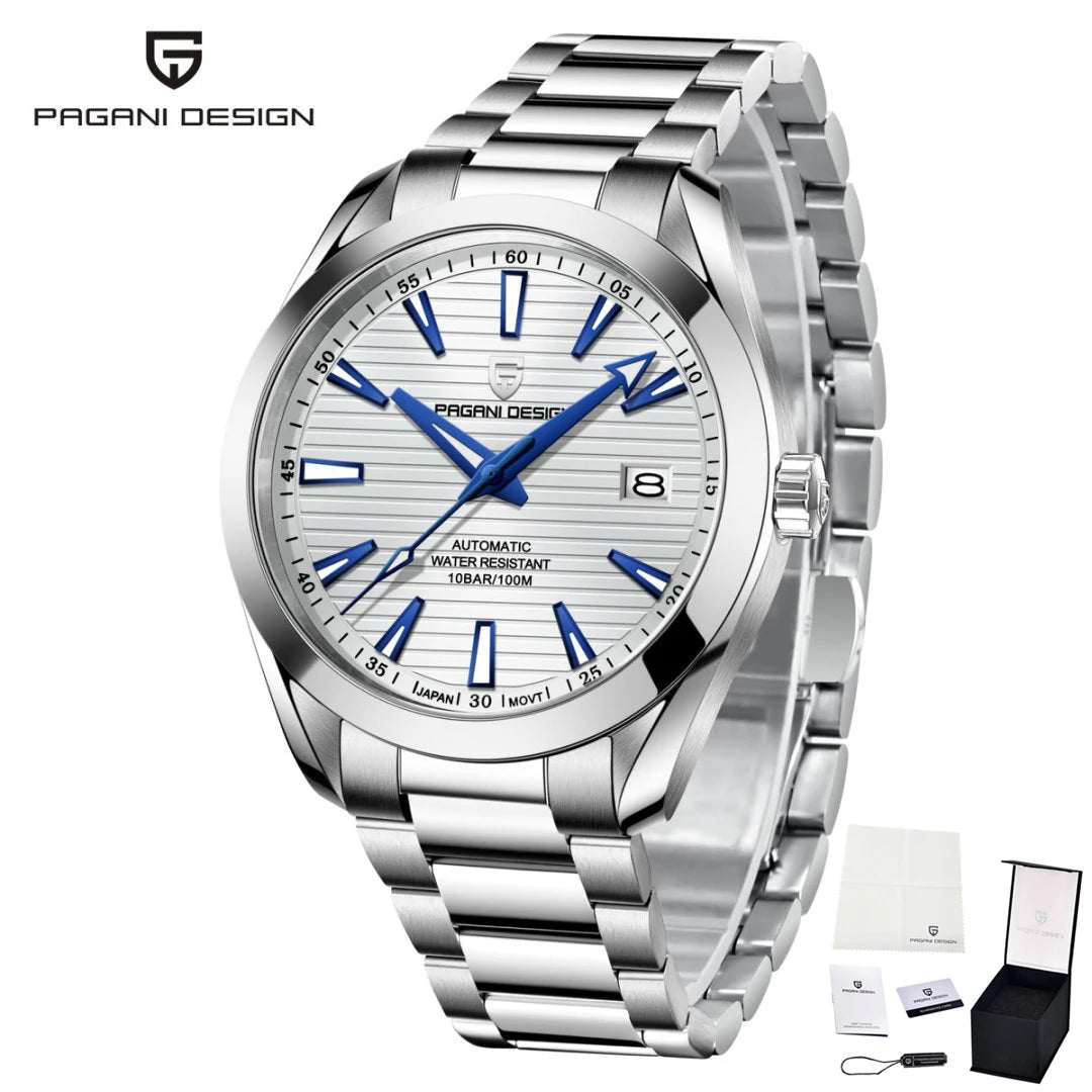 PAGANI DESIGN 40MM A150 Top Brand Men Mechanical Watch Luxury Sapphire Glass Men's Automatic Watch 100M Waterproof Watch for Men Gift Reloj Hombre