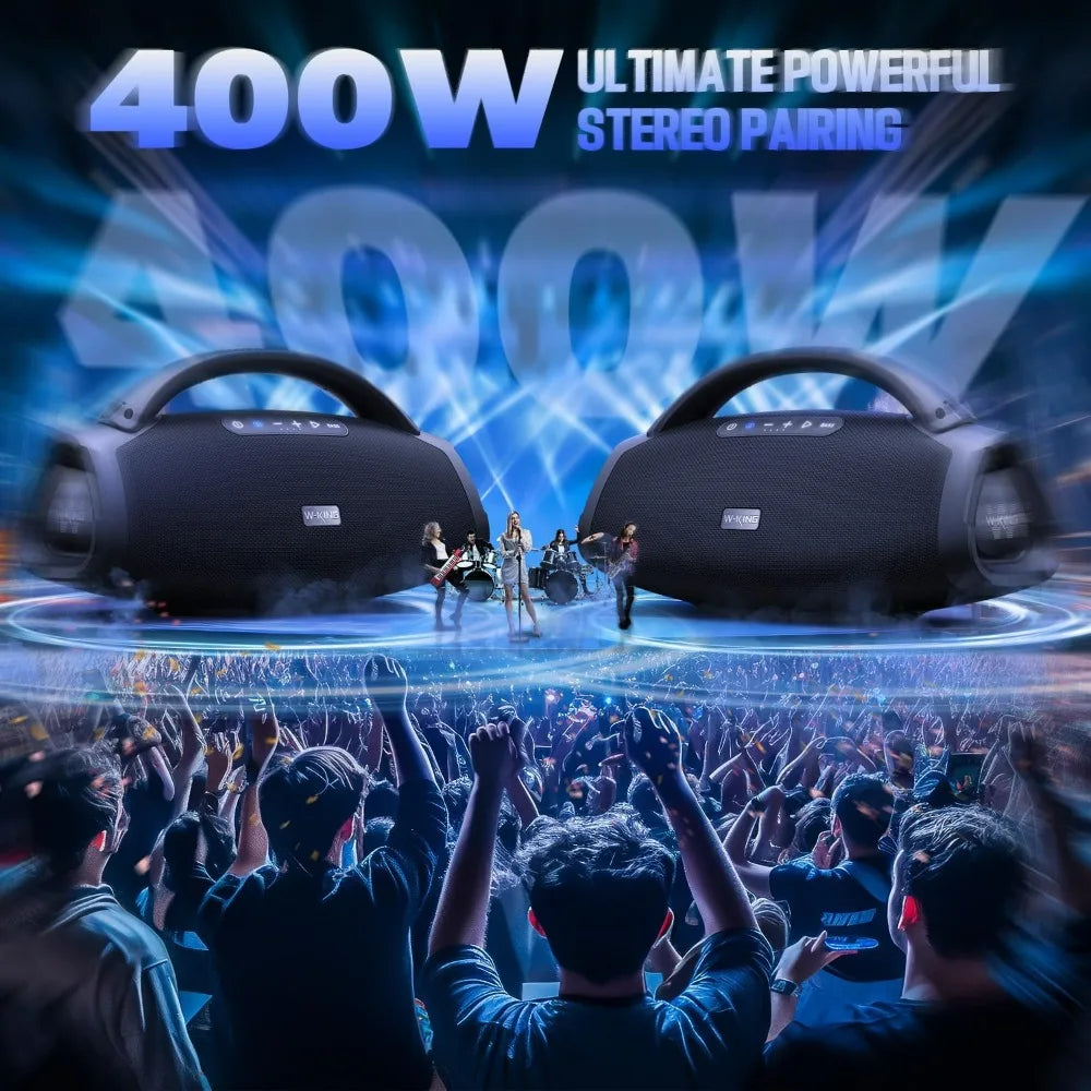 High-Volume Boom Box X20: 330W Peak Power, 7.5-Inch Subwoofer, 2.1 Channel, Waterproof Bluetooth Speaker