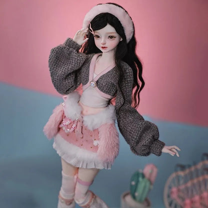 Fair Skin BJD Girl Doll / TPE Soft Body with Metal Skeleton / Articulated Limbs DIY Figure Model (Fantasy Series)