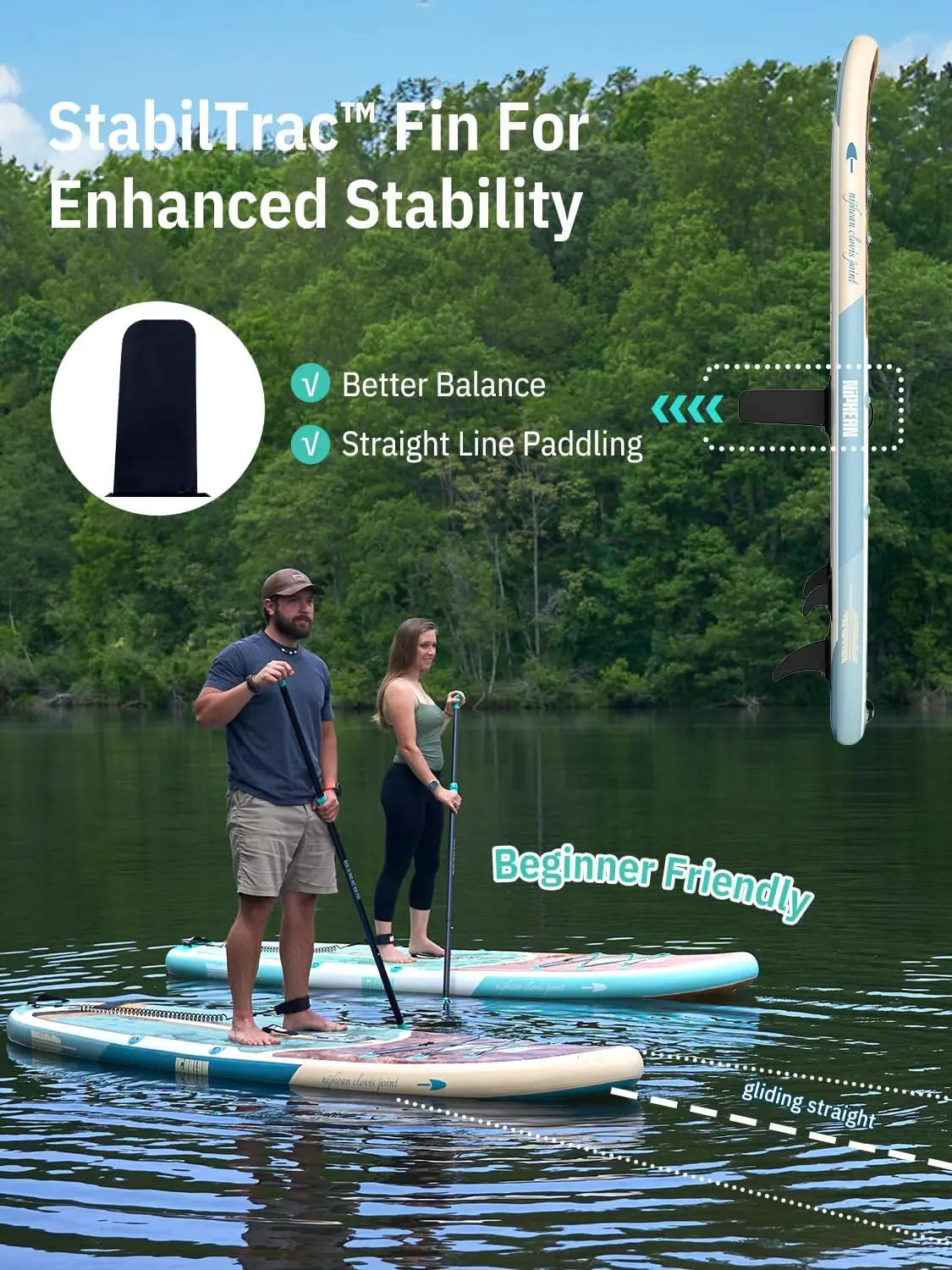 Inflatable Stand-Up Paddleboard Including SUP Accessories