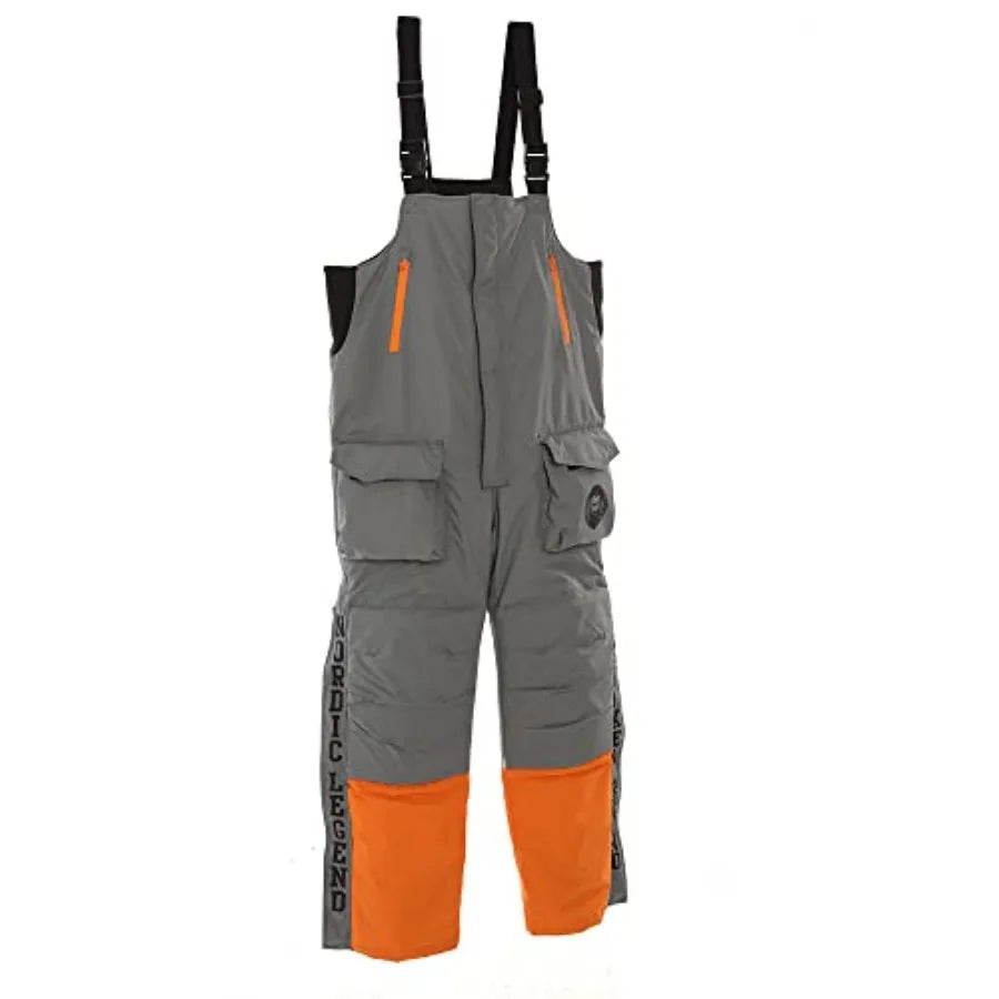 Aurora Series Ice Fishing Bibs with Floatation Insulated Waterproof Bibs for Ice Fishing and Snowmobiling in Size XLarge Ideal