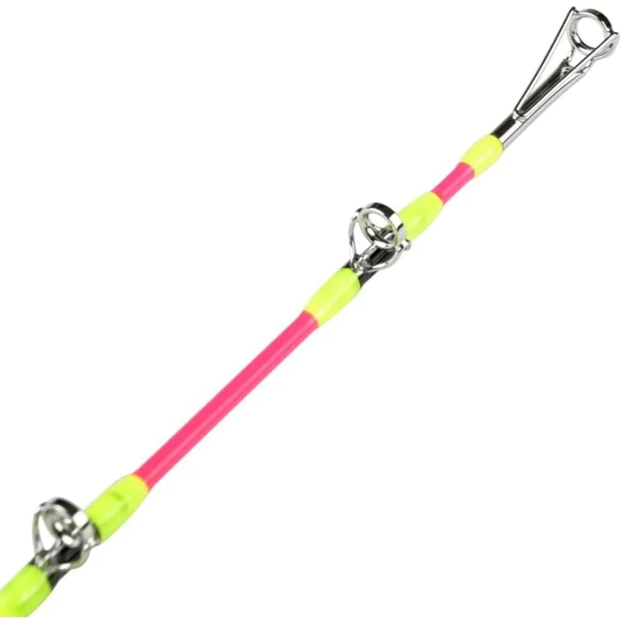 Catfish Fishing Rods 7'6 OnePiece Glow with Black Light for Nighttime Catfishing Casting Rod Medium Heavy Power