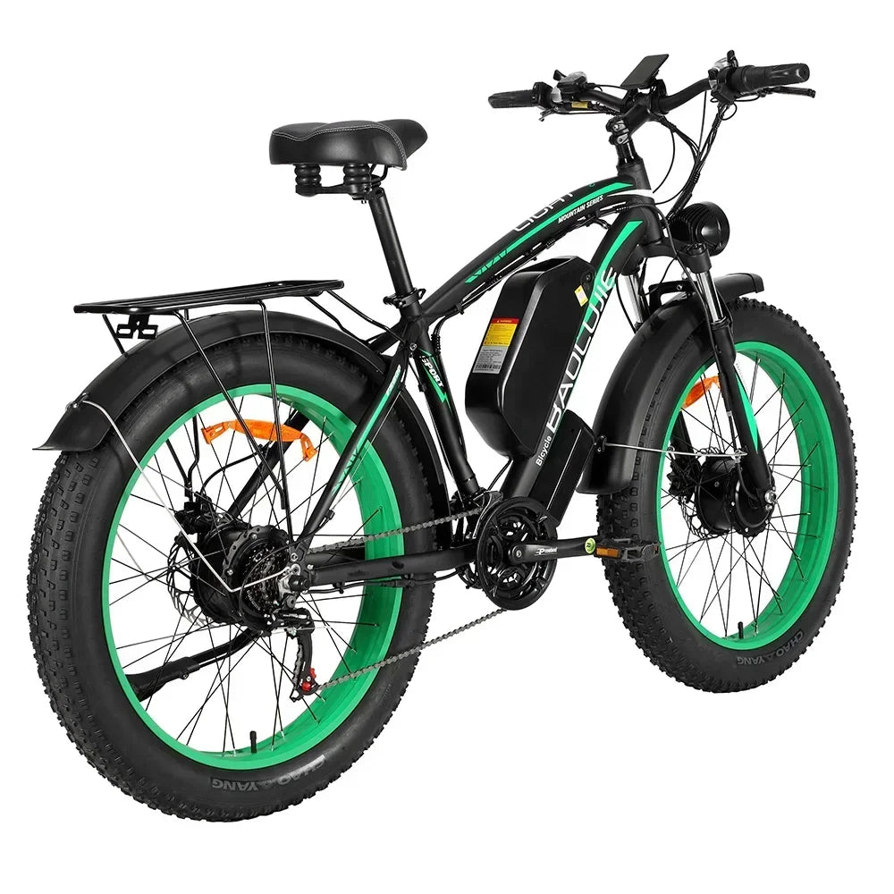 Baolujie DP2602 Electric Bike Off-road Dual Motor 26 Inch MTB Adult Electric Bicycle 48V 20Ah Battery E-bike Fast Shipping
