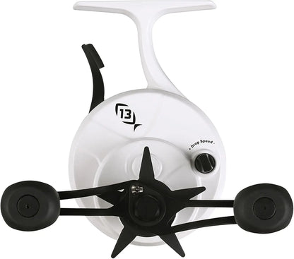 Inline Ice Fishing Reels with FreeFall Trigger System for Precise Depth Control and Durable Graphite Frame