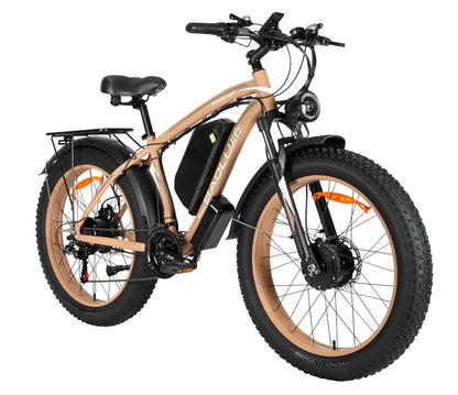 Baolujie DP2602 Electric Bike Off-road Dual Motor 26 Inch MTB Adult Electric Bicycle 48V 20Ah Battery E-bike Fast Shipping
