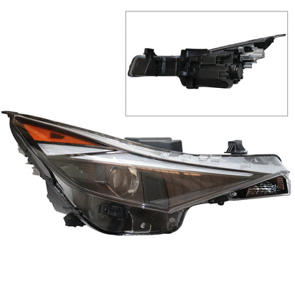 Front Right Halogen Headlight Compatible with 2021-2022 Hyundai Elantra Headlamp Replacement Component Car Accessories