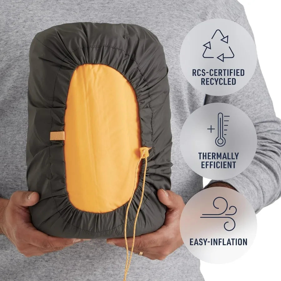 Pursuit Plus ExtraThick SelfInflating Sleeping Mat for Camping and Backpacking Rectangular Large Wide 78 x 30 x 3 inches Ideal