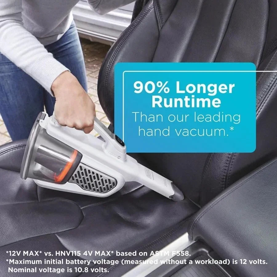 Dust Buster Hand Held Vacuum Cordless Rechargeable, Portable Vacuum for Car, Extended Runtime, Powerful Suction, Extra Long Cre