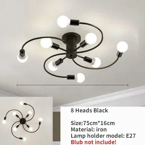 Nordic Minimalist LED Ceiling Lamp Living Room Restaurant Bedroom Children's Room Chandelier Modern Creative Home Decor Lighting