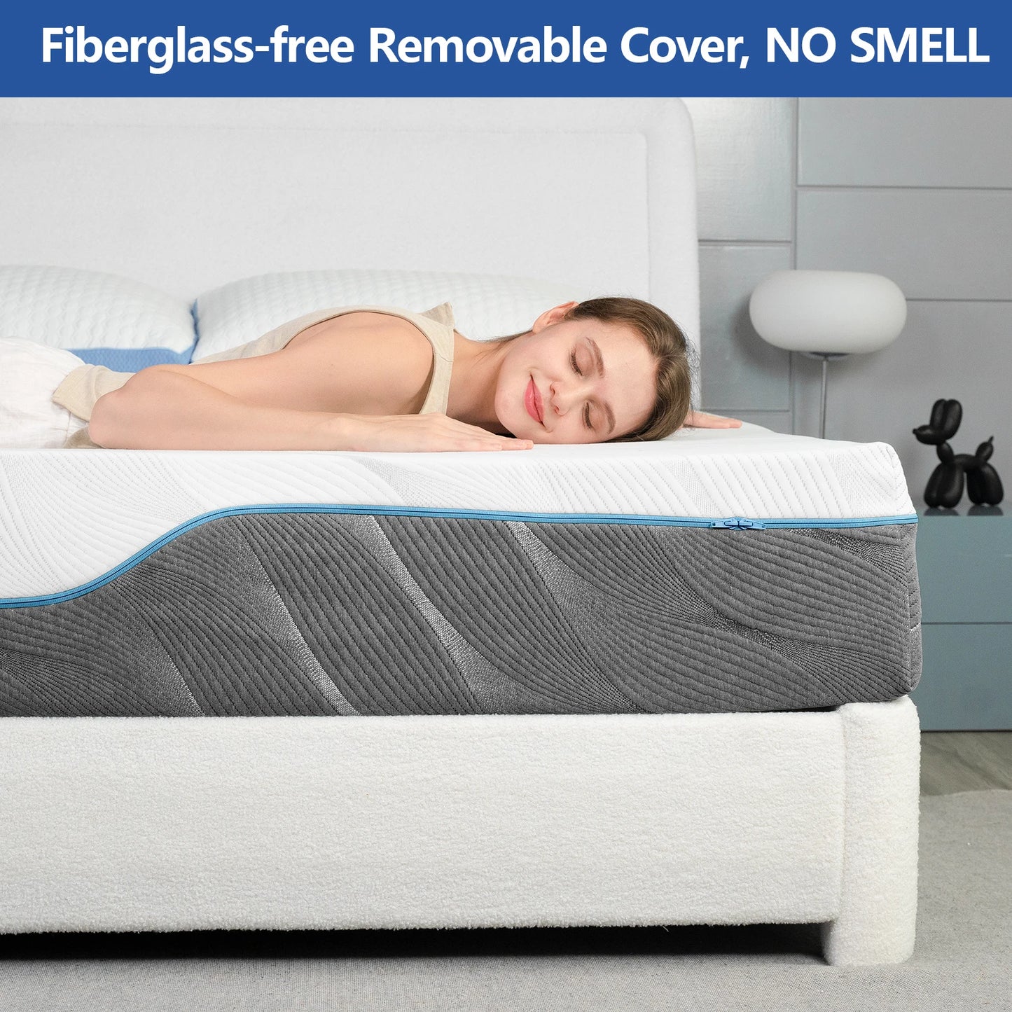 Hcore Extra Firm Full Mattress, 8/10 Inch Medium - Extra Firm Dual Sides Flippable Mattress for Back Pain