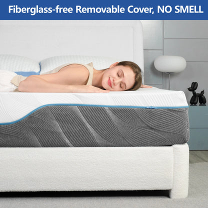 Hcore Extra Firm Full Mattress, 8/10 Inch Medium - Extra Firm Dual Sides Flippable Mattress for Back Pain