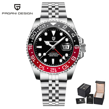PAGANI DESIGN New V2 40MM GMT Men watch Mechanical Watches Luxury Automatic Watch Men Sapphire waterproof Wrist Watches for men