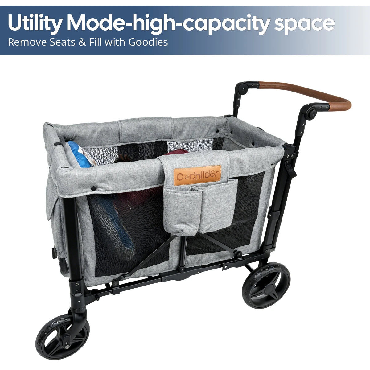Two-seat stroller，Foldable baby stroller, 6 Months Plus, outdoor camping vehicle, detachable canopy, Christmas gifts