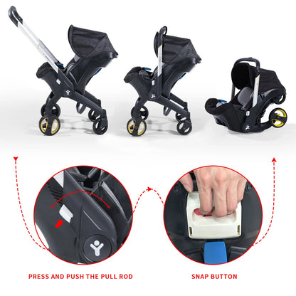 Portable newborn stroller, foldable baby stroller, outdoor camping vehicle, suitable for 0-3 years old, Christmas gifts