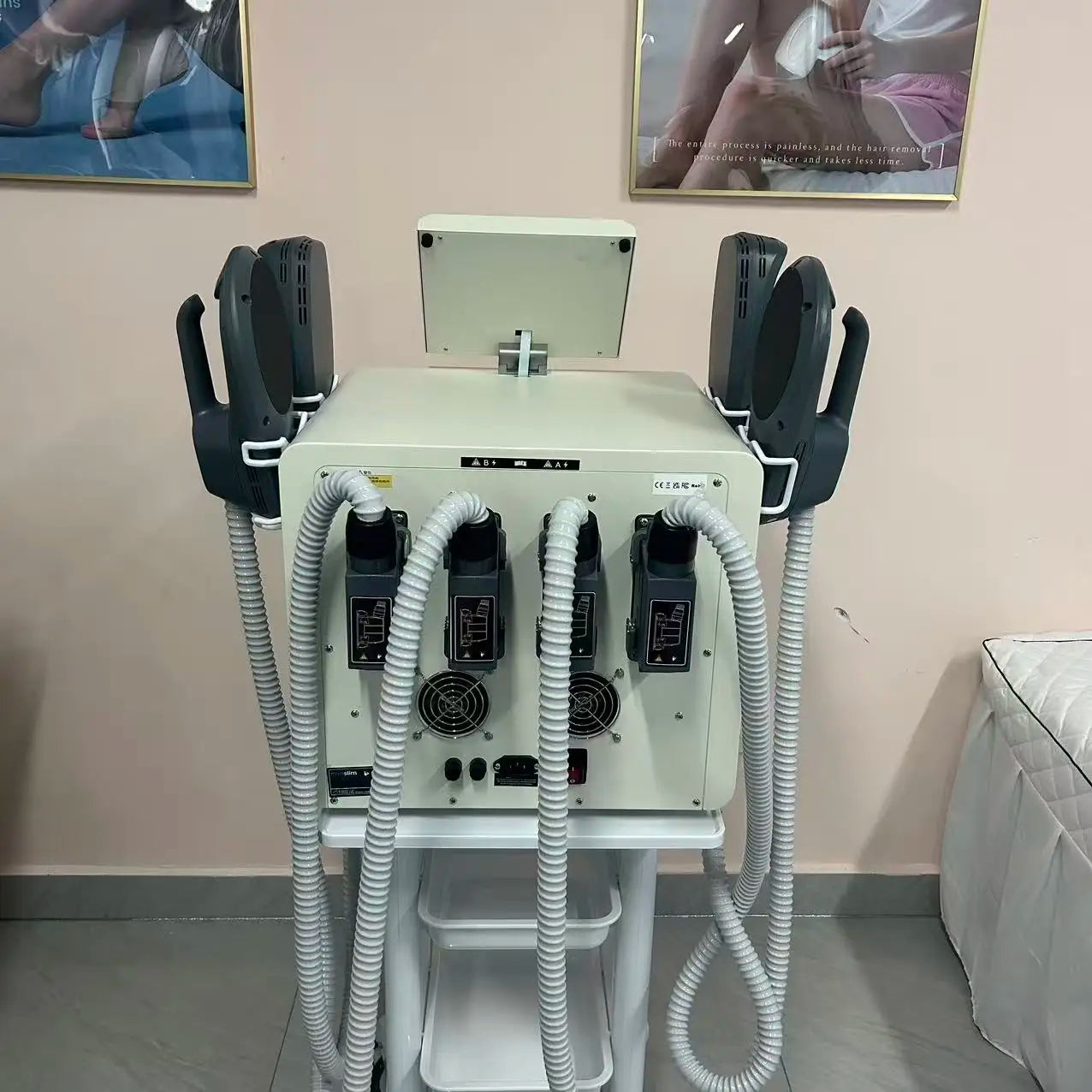 New 6500W Myoslim Professional Body Sculpting Device Electromagnetic Stimulation Fat Burning Muscle Building