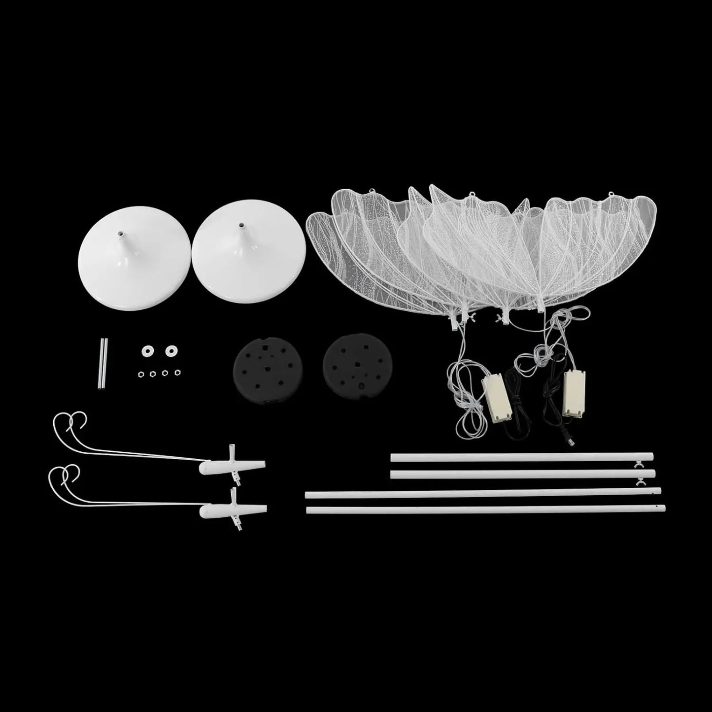 2-Pack Butterfly Wedding Aisle Lights Romantic Butterfly Decoration Lights, Adjustable Height,Dual Mounting for Indoor Weddings