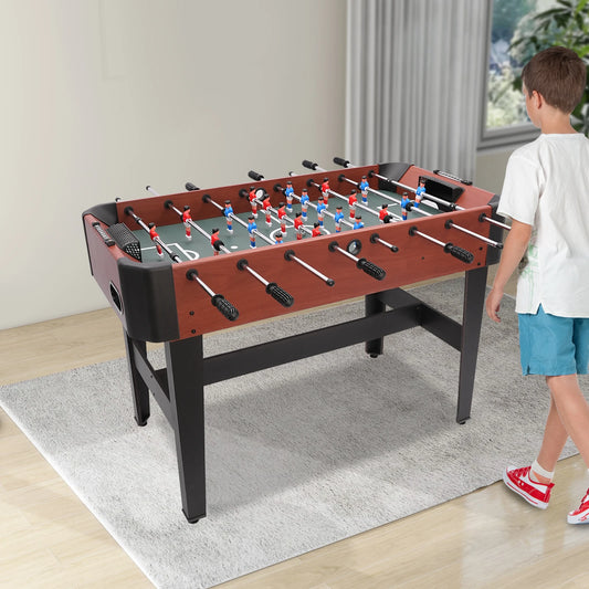 47.2in Foosball Game Table Soccer Table Game football Game Competition Sized Set with Scoreboard Ball Storage Box Entertainment