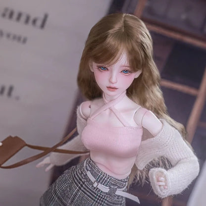 Fair Skin BJD Girl Doll / TPE Soft Body with Metal Skeleton / Articulated Limbs DIY Figure Model (Fantasy Series)
