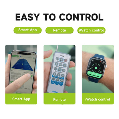 PUSUN PT-Smart Pro Tennis Ball Machine for Professional Training, Large Capacity, App&Remote Adjust Speed/Freq/Angle, DIY Train