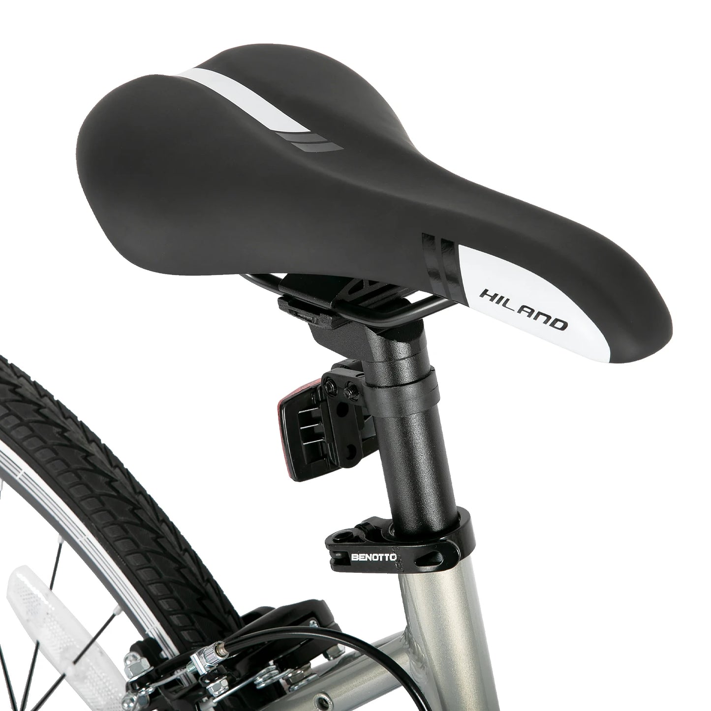 Hiland men's and women's hybrid bikes, Aluminum frame, 700C wheels, city commuter bike, Shimano drivetrain, 7-speed road bike