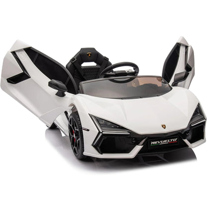 12V Ride On Car for Kids Electric Vehicle Battery Powered Sports Car Toy with Bluetooth, USB, Music, Remote Control, Headlight