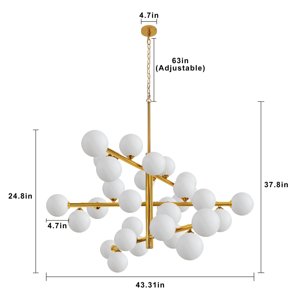Modern Glass Ball Ceiling Chandelier Modern Chandelier Kitchen Indoor Lighting Chandelier Bedroom Dining Room Home Decor Pendant Lamp