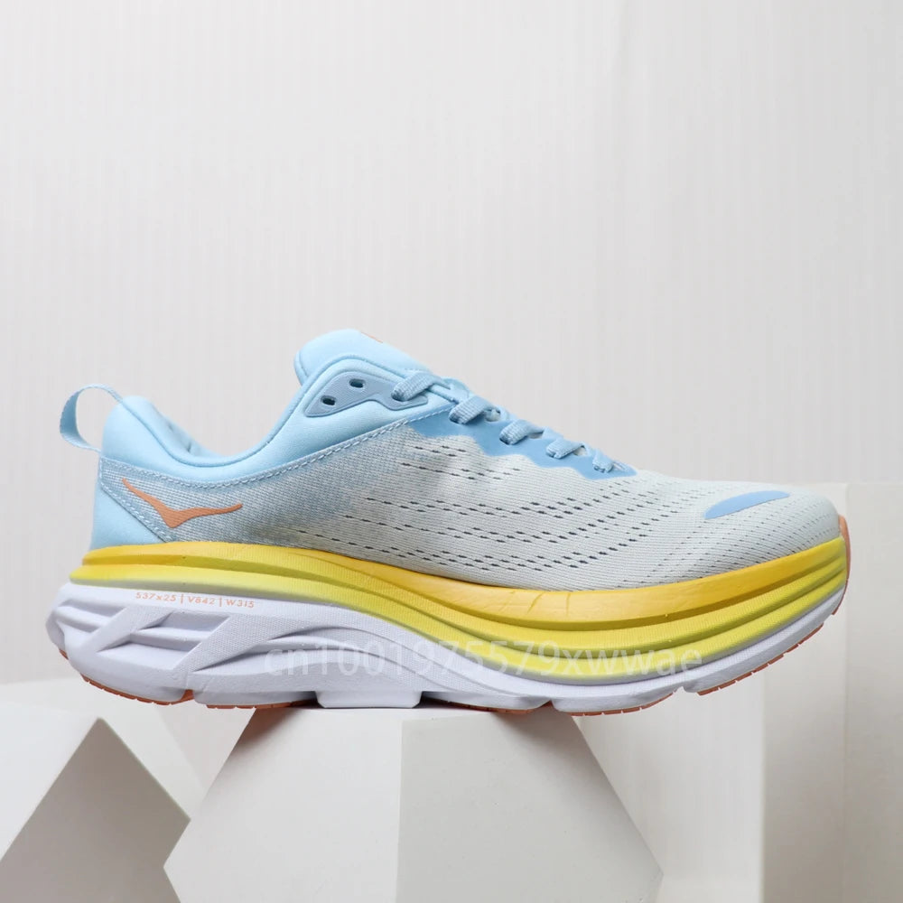 Original Bondi8 Sports Sneakers Running Shoes for Men and Women Casual Comfort Walking Shoes Travel Trekking Jogging Footwear
