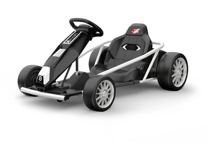 Ride On Go Kart for Kids, 24V 9Ah Battery 2x300W Motors MPH Fast Drifting Circling Car Electric Ride Toy Racing Toy for 8+ Years