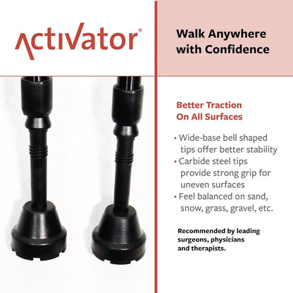 Adjustable Lightweight Nordic Walking Sticks for Rehab & Fitness - Collapsible Aluminum Poles with Ergonomic Grip