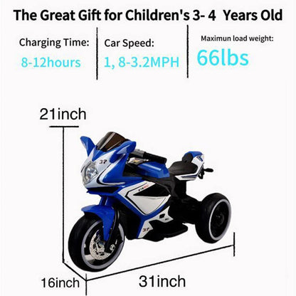 6V Kids Electric motorcycle/ Small Kids toys motorcycle/Kids electric car/electric ride on motorcycle for 3-4 years boys