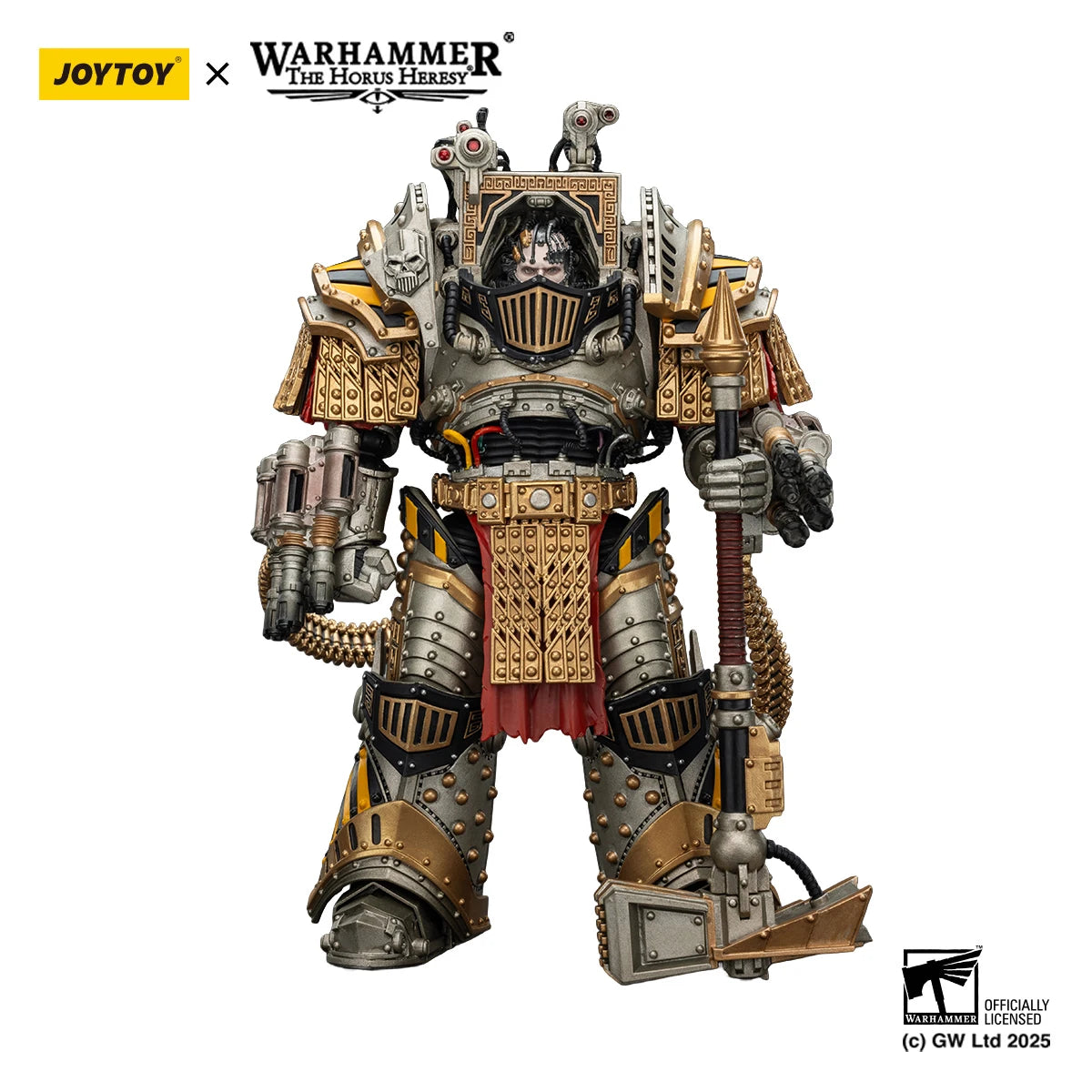 JOYTOY Warhammer 30K 1/18 Action Figure Iron Warriors Perturabo, Primarch of the lVth Legion Model