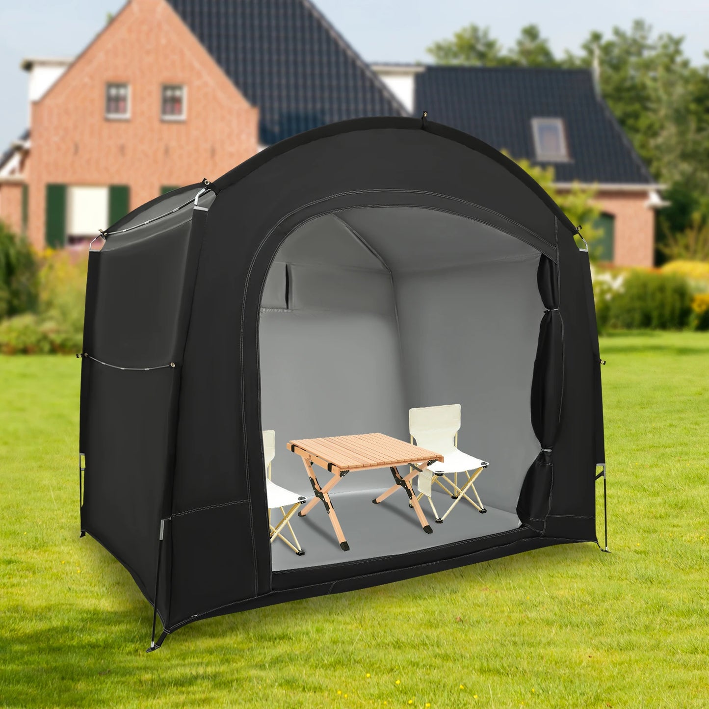 Bike Storage Tent, Travel Bike Storage Tent for 1-4 Bikes ,220x150x185cm Bike Storage Tent, Outdoor Bike Tent