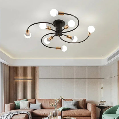 Nordic Minimalist LED Ceiling Lamp Living Room Restaurant Bedroom Children's Room Chandelier Modern Creative Home Decor Lighting