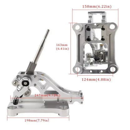 For Honda Acura Accord Billet Shifter Shift Box Upgrade Black For TSX CL 04-08 03-07 CM K24 04-08 Acura TL UA Interior Parts