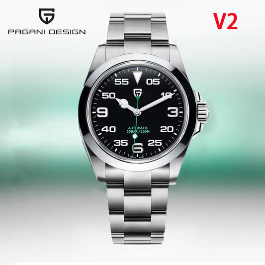 New PAGANI DESIGN 40MM Men Mechanical Wristwatches Luxury Sapphire Glass AR Coated Automatic Watches 20bar Waterproof Watch Men