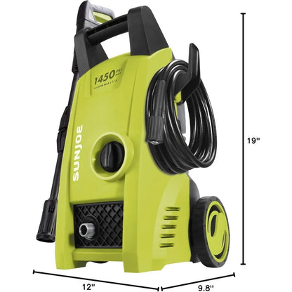 Electric Pressure Washer 1850 Max PSI Black for Cars Fences Patios All Uses with GFCI Cord Adjustable Spray Wand Total Stop Sys