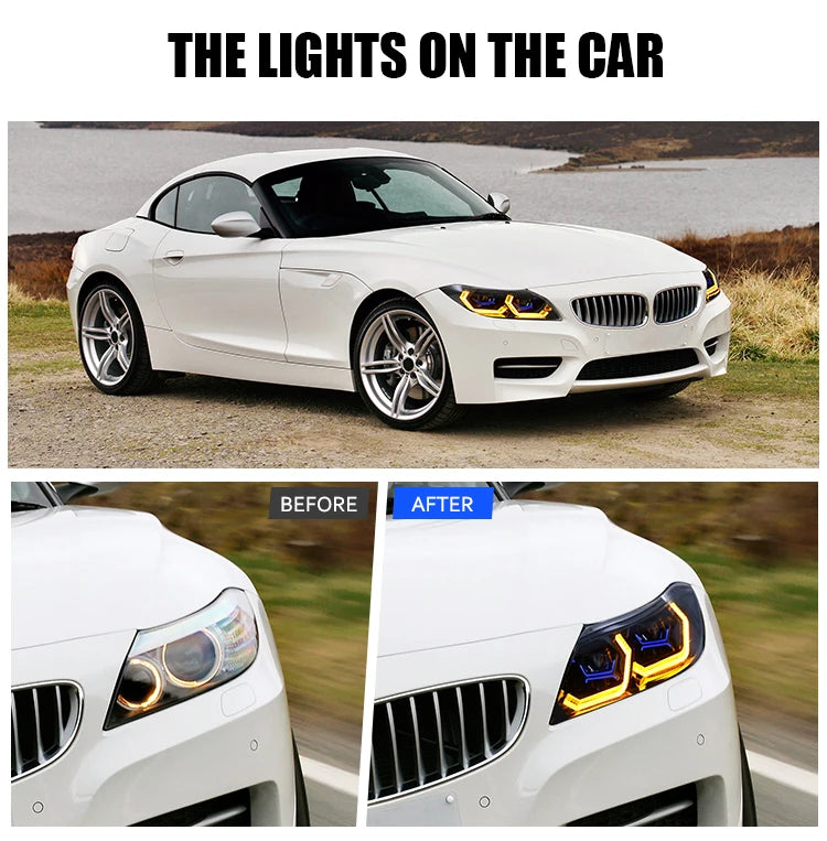 Headlight for BMW Z4 2009-2016 E89 with Startup Animation and Sequential Turn Signals