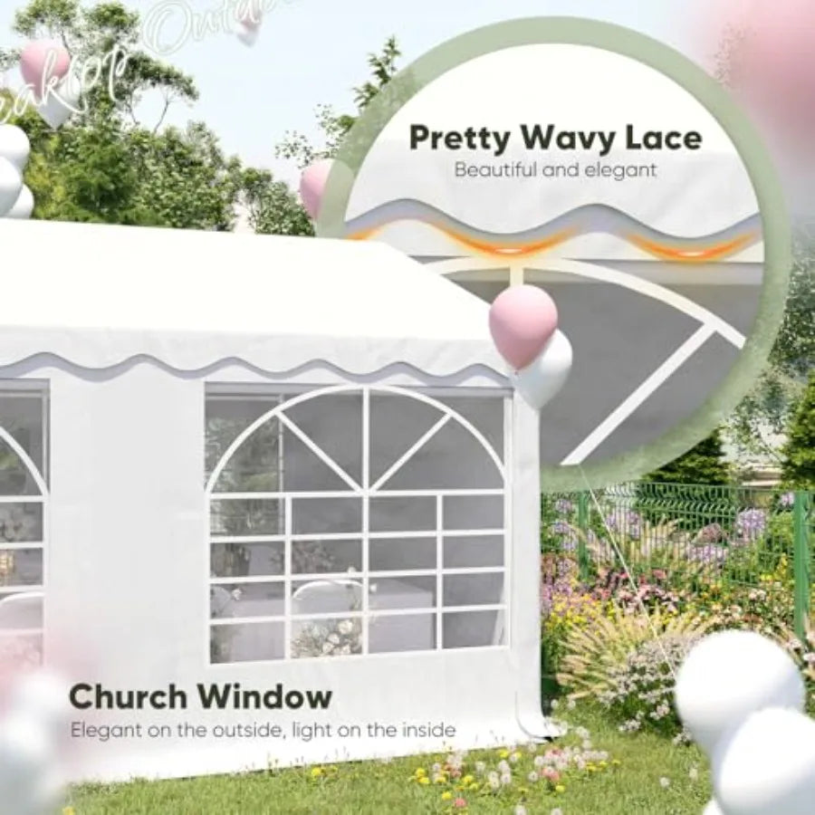 Feet Heavy Duty Party Tent with Storage Bags