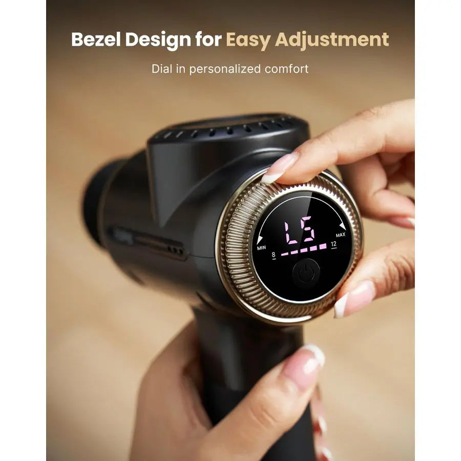 Massage Gun with 812mm Adjustable Amplitude, Eyeris 1, Eye Massager with Heat, Sleep Eye Mask with Bluetooth Music, Face Massage