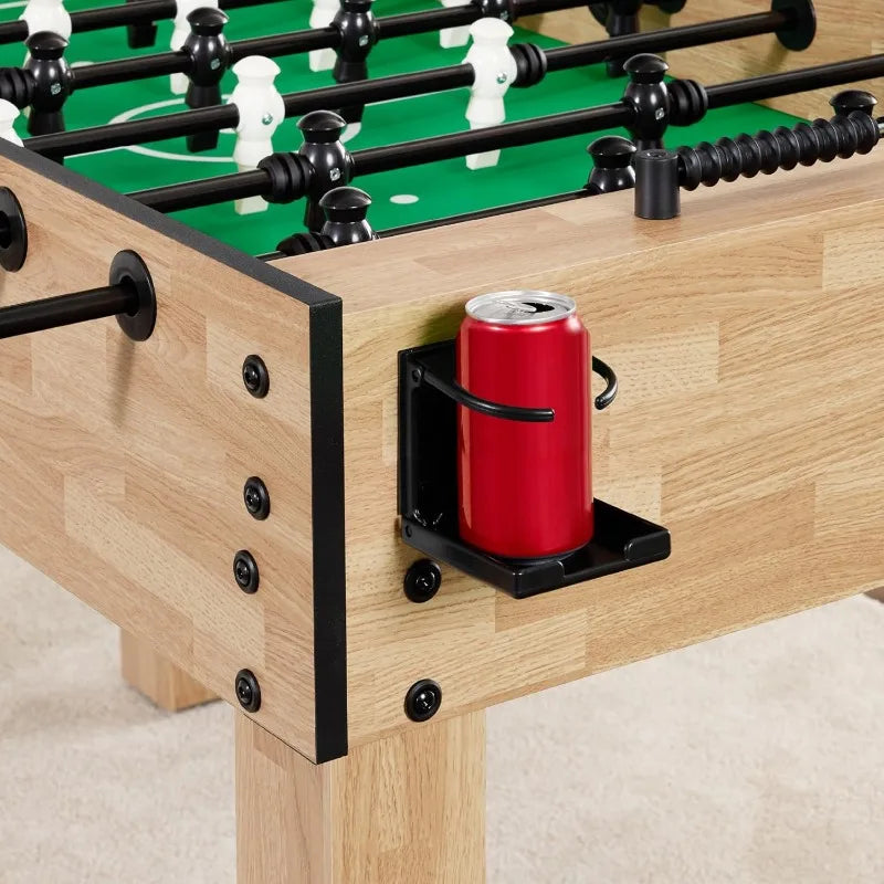 Best Choice Products Large 54in Full-Size Foosball Table for Home, Game Room w/ 2 Balls, 2 Cup Holders