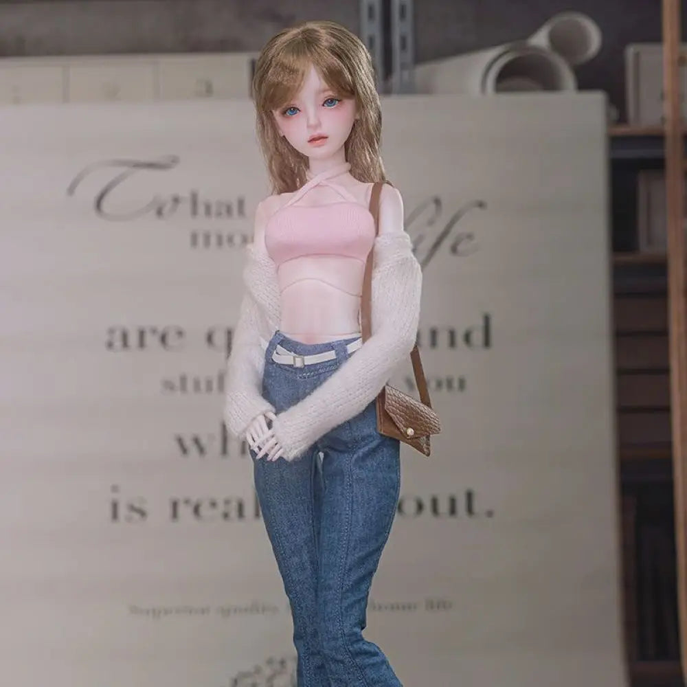 Fair Skin BJD Girl Doll / TPE Soft Body with Metal Skeleton / Articulated Limbs DIY Figure Model (Fantasy Series)