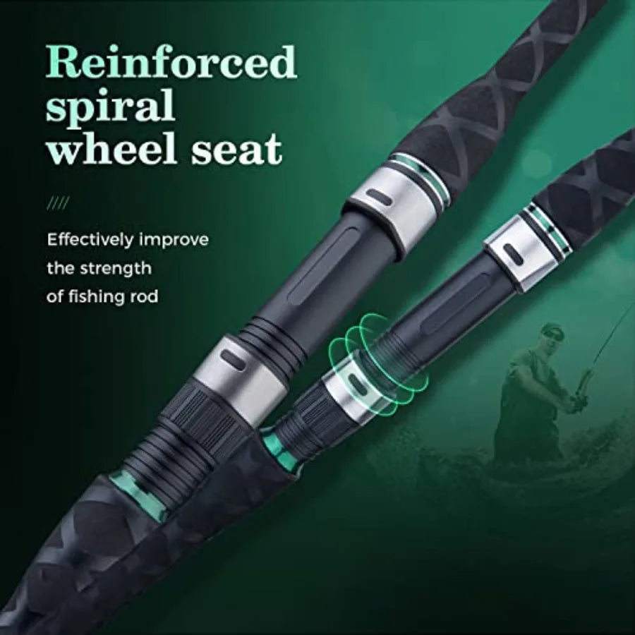 Surf Spinning Rod IM8 Carbon Surf Fishing Rod for Saltwater Angling 9ft to 12ft Length Options with High Sensitivity a