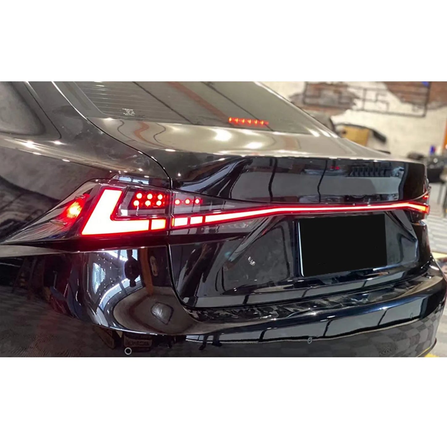 LED Tail Lights for Lexus IS250 IS350 IS200t IS300 IS III 3IS 2014-2020 Sequential Turn Signal Clear Rear Trunk Lamps Assembly